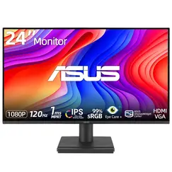 ASUS VA24EHF - Monitor LED - 24" (23.8" visível) - 1920 x 1080 Full HD (1080p) @ 100 Hz - IPS - 250 cd/m² - 1300:1 - 1 ms - HDMI