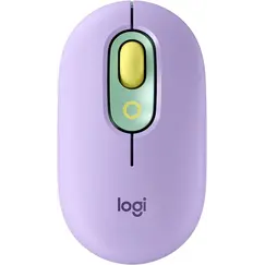 Logitech POP - Rato - emoji personalizável - óptico - 4 botões - sem fios - Bluetooth 5.1 LE - lilás
