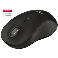 Logitech Signature M550 L - Rato - óptico - 3 botões - sem fios - Bluetooth - recetor USB Logitech Logi Bolt - grafite