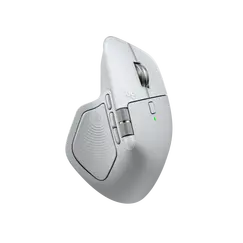 Logitech MX Master 4 for Mac - Rato - 8 botões - sem fios - Bluetooth, 2.4 GHz - receptor sem fio USB - prateado branco