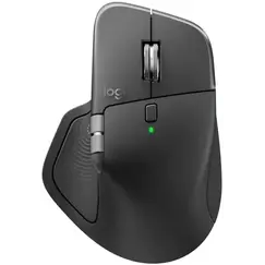 Logitech MX Master 4 - Rato - 8 botões - sem fios - Bluetooth, 2.4 GHz - receptor sem fio USB - grafite