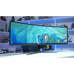 ASUS ROG Swift PG49WCD - Monitor OLED - gaming - curvo - USB - 49" - 5120 x 1440 @ 144 Hz - 1000 cd/m² - 1500000:1 - DisplayHDR 400 True Black - 0.03