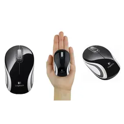 Logitech M187 - Rato - óptico - sem fios - 2.4 GHz - receptor sem fio USB - preto