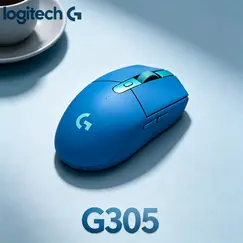 Logitech G G305 - Rato - óptico - 6 botões - sem fios - 2.4 GHz - receptor sem fio USB - azul