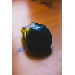 Logitech M325s - Rato - destros e canhotos - óptico - 5 botões - sem fios - 2.4 GHz - receptor sem fio USB - cinza escuro