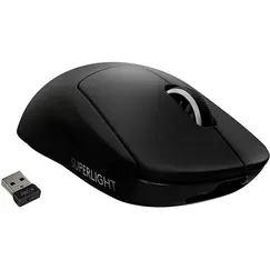 Logitech PRO X SUPERLIGHT Wireless Gaming Mouse - Rato - óptico - 5 botões - sem fios - 2.4 GHz - recetor USB Logitech LIGHTSPEED - preto