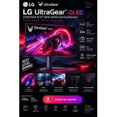 LG UltraGear 27GX790B 27inch OLED w/o TV 16:9 1.5M:1 275cd/m2 0.03ms Pivot No Speaker Plug and Play black