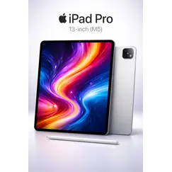 Apple 13-inch iPad Pro M4 Wi-Fi + Cellular - Tablet - 2 TB - 13" Tandem OLED (2752 x 2064) - com vidro com nanotextura - 3G, 4G, 5G - prata