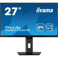 iiyama ProLite XUB2797QSU-B1 - Monitor LED - 27" - 2560 x 1440 WQHD @ 100 Hz - IPS - 250 cd/m² - 1300:1 - 1 ms - HDMI, DisplayPort - altifalantes - pr