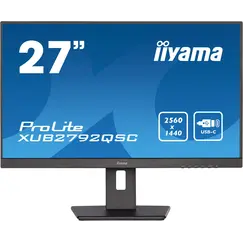 iiyama ProLite XU2792UHSU-B6 - Monitor LED - 27" - 3840 x 2160 4K @ 60 Hz - IPS - 350 cd/m² - 1300:1 - 4 ms - HDMI, DisplayPort, USB-C - altifalantes