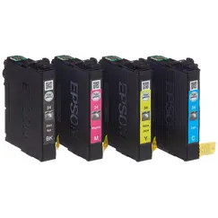 Epson 34 Multipack - Pack de 4 - preto, amarelo, azul cyan, magenta - original - tinteiro - para WorkForce Pro WF-3720, WF-3720DWF, WF-3725DWF
