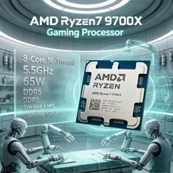 AMD Ryzen 7 9700X - 3.8 GHz - 8 núcleos - 16 threads - 32 MB cache - Socket AM5 - OEM