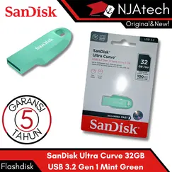 SanDisk Ultra Curve - Drive flash USB - 32 GB - USB 3.2 Gen 1 - verde