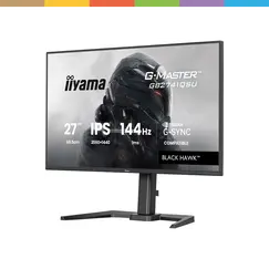 iiyama G-MASTER Black Hawk GB2741QSU-B1 - Monitor LED - gaming - 27" - 2560 x 1440 @ 144 Hz - IPS - 350 cd/m² - 1500:1 - 1 ms - HDMI, DisplayPort - al