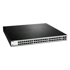 D-Link DMS-1250-18P - Interruptor - L2+ - inteligente - 16 x 10/100/1000/2.5G (PoE++) + 2 x 10 Gigabit SFP+ - desktop - PoE++ (370 W)