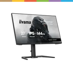 iiyama G-MASTER Black Hawk GB2741HSU-B1 - Monitor LED - gaming - 27" - 1920 x 1080 Full HD (1080p) @ 144 Hz - IPS - 350 cd/m² - 1500:1 - 1 ms - HDMI,