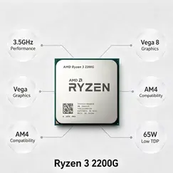 AMD Ryzen 3 Pro 4355G - 3.8 GHz - 4 cores - 8 threads - 4 MB cache - Socket AM4 - OEM