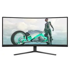 Philips Evnia 3000 34M2C3500L - Monitor LED - gaming - curvo - 34" - 3440 x 1440 WQHD @ 180 Hz - Fast VA - 300 cd/m² - 4000:1 - HDR10 - 1 ms - 2xHDMI,
