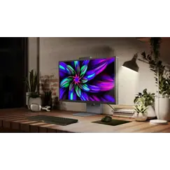 Philips 27B2G5500 - Monitor LED - 27" - 2560 x 1440 QHD @ 100 Hz - IPS - 1500:1 - altifalantes - prata, carvão vegetal