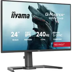 iiyama G-MASTER Red Eagle G2471HS-B1 - Monitor LED - gaming - 24" - 1920 x 1080 Full HD (1080p) @ 240 Hz - Fast IPS - 350 cd/m² - 1000:1 - 0.3 ms - HD