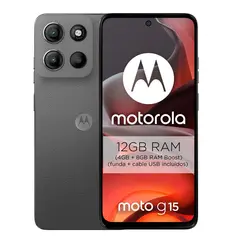 Motorola Moto G15 - 4G smartphone - SIM duplo - RAM 4 GB / Memória Interna 128 GB - microSD slot - monitor LCD - 6.72" - 2400 x 1080 pixeis (60 Hz)