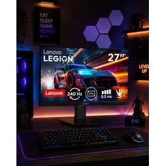 Lenovo Legion 27U-10 - Monitor LED - gaming - 27" - 3840 x 2160 4K @ 160 Hz - IPS - 300 cd/m² - 1000:1 - DisplayHDR 10 - 0.5 ms - 2xHDMI, DisplayPort
