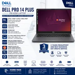 Dell Pro 14 Plus PB14250 - AI PC - Intel Core Ultra 5 - 235U / até 4.9 GHz - vPro Enterprise - Win 11 Pro - Intel Graphics - 16 GB RAM - 512 GB SSD NV