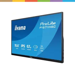 iiyama ProLite P1671HSC-B1 - Monitor LED - 15.6" - moldura aberta - 1920 x 1080 Full HD (1080p) @ 60 Hz - IPS - 250 cd/m² - 1000:1 - 3 ms - Mini HDMI,
