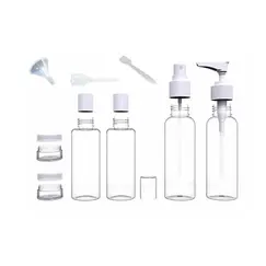 Frascos Vazios Plástico Cosméticos Pack 9un