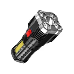 Lanterna Recarregável 1000 Lumens Preto/Prata