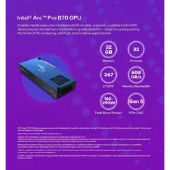 ASUS UGen Intel Arc Pro B70 32GB 3xDP 1xHDMI