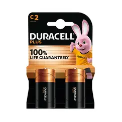 Pilhas C2 Alcalinas 1.5V MN1400 Duracell 2un