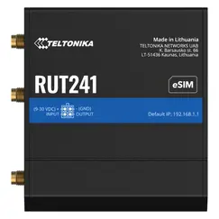 TELTONIKA NETWORKS RUT241 eSIM EMEA Industrial Router