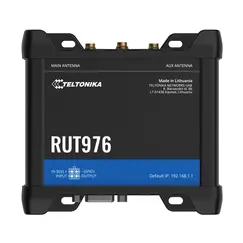 TELTONIKA NETWORKS RUT976 DUAL SIM Redcap 5G/4G/LTE RS232 RS485 I/O WiFi GNSS Router