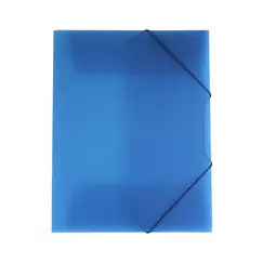 Pasta Plástico c/Elásticos A4 Azul