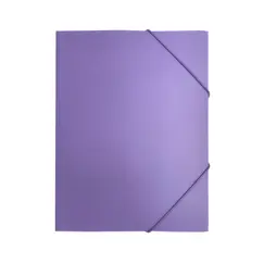 Pasta Plástico c/Elásticos A4 Violeta Pastel