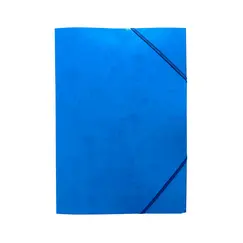 Pasta Cartão c/Elásticos A3 3 Abas Azul