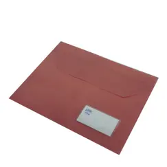 Bolsa 310x300mm A4 Envelope PVC Visor Roma 141 Vermelho 25un