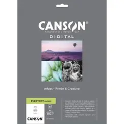 Papel A4 200g Foto InkJet Canson Everyday Glossy 15 Folhas