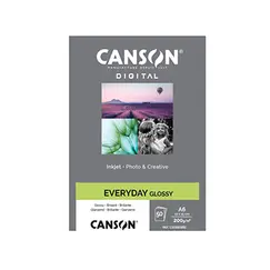 Papel 10,2x12,5cm 200g Foto Canson Everyday Glossy 50 Folhas
