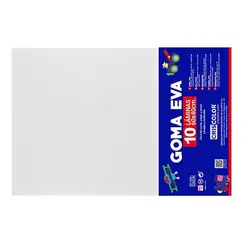 Placa de Goma EVA 40x60cm Branco 1un