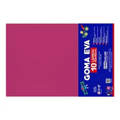 Placa de Goma EVA 40x60cm Fucsia 1un