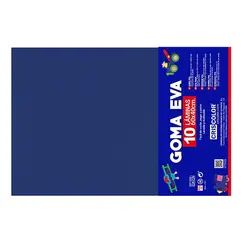 Placa de Goma EVA 40x60cm Azul Escuro 1un