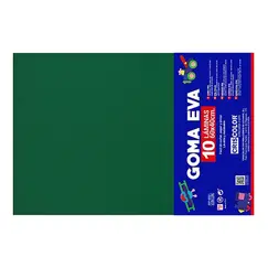 Placa de Goma EVA 40x60cm Verde Escuro 1un