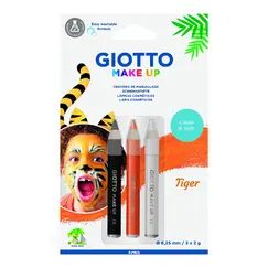Lápis Facial Giotto Tigre 3 Cores 1un