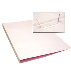 Dossier Cartolina Alto Brilho 310x230x10mm c/Ferragem Branco