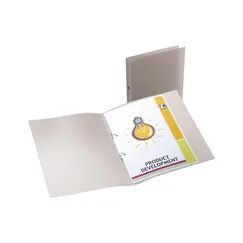 Pasta Arquivo L/E Plástico 2 Argolas Transparente