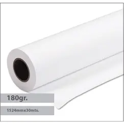 Papel 1524mmx030m 180g Premium Coated SIHL 1 Rolo