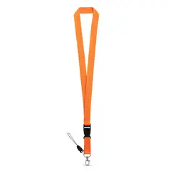 Fita Multiusos Pescoço com Fivela Laranja 2x53cm