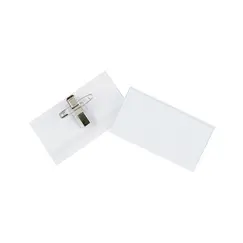 Porta-Nomes Horizontal 90x56mm Mola e Alfinete 50un